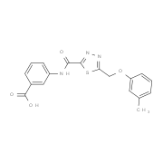 3-[({5-[(3-Methylphenoxy)methyl]-1,3,4-thiadiazol-2-yl}carbonyl)amino]benzoic acid