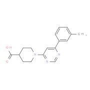 1-[6-(3-Methylphenyl)pyrimidin-4-yl]piperidine-4-carboxylic acid