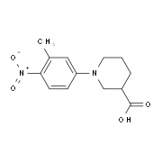 1-(3-Methyl-4-nitrophenyl)piperidine-3-carboxylic acid