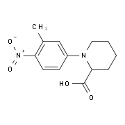 1-(3-Methyl-4-nitrophenyl)piperidine-2-carboxylic acid
