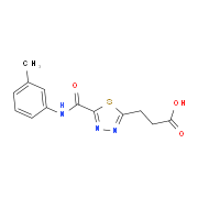 3-(5-{[(3-Methylphenyl)amino]carbonyl}-1,3,4-thiadiazol-2-yl)propanoic acid