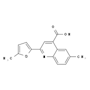6-Methyl-2-(5-methylthien-2-yl)quinoline-4-carboxylic acid
