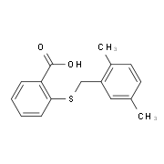 2-[(2,5-Dimethylbenzyl)sulfanyl]benzenecarboxylicacid