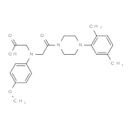 [{2-[4-(2,5-Dimethylphenyl)piperazin-1-yl]-2-oxoethyl}(4-methoxyphenyl)amino]acetic acid