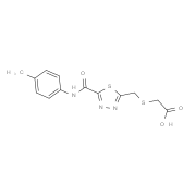 {[(5-{[(4-Methylphenyl)amino]carbonyl}-1,3,4-thiadiazol-2-yl)methyl]thio}acetic acid