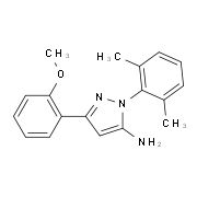 1-(2,6-Dimethylphenyl)-3-(2-methoxyphenyl)-1H-pyrazol-5-amine