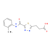 3-(5-{[(2-Methylphenyl)amino]carbonyl}-1,3,4-thiadiazol-2-yl)propanoic acid