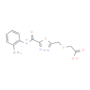 {[(5-{[(2-Methylphenyl)amino]carbonyl}-1,3,4-thiadiazol-2-yl)methyl]thio}acetic acid