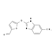 5-(6-Methyl-1H-benzoimidazol-2-ylsulfanyl)-furan-2-carbaldehyde