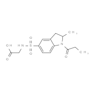 {[(2-Methyl-1-propionyl-2,3-dihydro-1H-indol-5-yl)sulfonyl]amino}acetic acid