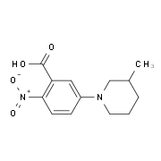 5-(3-Methylpiperidin-1-yl)-2-nitrobenzoic acid