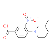 4-(3-Methylpiperidin-1-yl)-3-nitrobenzoic acid
