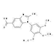 2-Methyl-1-(3,4,5-trimethoxyphenyl)-1H-benzimidazole-5-carboxylic acid