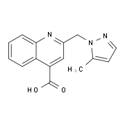 2-(5-Methyl-pyrazol-1-ylmethyl)-quinoline-4-carboxylic acid