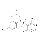 [[(6-Methyl-2,4-dioxo-1,2,3,4-tetrahydropyrimidin-5-yl)sulfonyl](4-methylphenyl)amino]acetic acid