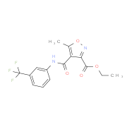 Ethyl 5-methyl-4-{[3-(trifluoromethyl)anilino]carbonyl}-3-isoxazolecarboxylate