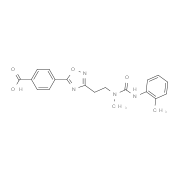 4-{3-[2-(Methyl{[(2-methylphenyl)amino]carbonyl}-amino)ethyl]-1,2,4-oxadiazol-5-yl}benzoic acid