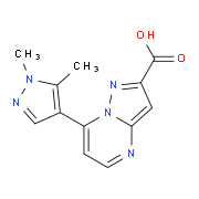 7-(1,5-Dimethyl-1H-pyrazol-4-yl)-pyrazolo[1,5-a]-pyrimidine-2-carboxylic acid