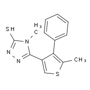 4-Methyl-5-(5-methyl-4-phenylthien-3-yl)-4H-1,2,4-triazole-3-thiol