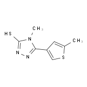 4-Methyl-5-(5-methylthien-3-yl)-4H-1,2,4-triazole-3-thiol