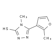 4-Methyl-5-(2-methyl-3-furyl)-4H-1,2,4-triazole-3-thiol