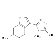 4-Methyl-5-(6-methyl-4,5,6,7-tetrahydro-1-benzothien-3-yl)-4H-1,2,4-triazole-3-thiol