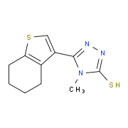 4-Methyl-5-(4,5,6,7-tetrahydro-1-benzothien-3-yl)-4H-1,2,4-triazole-3-thiol