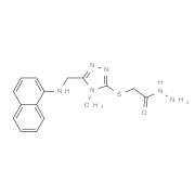 2-({4-Methyl-5-[(1-naphthylamino)methyl]-4H-1,2,4-triazol-3-yl}thio)acetohydrazide