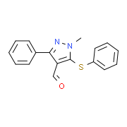 1-Methyl-3-phenyl-5-(phenylsulfanyl)-1H-pyrazole-4-carbaldehyde