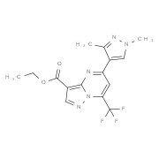 Ethyl 5-(1,3-dimethyl-1H-pyrazol-4-yl)-7-(trifluoromethyl)pyrazolo[1,5-a]pyrimidine-3-carboxylate