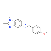 (1,2-Dimethyl-1H-benzoimidazol-5-yl)-(4-methoxy-benzyl)-amine