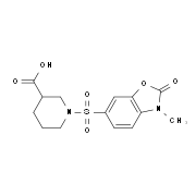 1-[(3-Methyl-2-oxo-2,3-dihydro-1,3-benzoxazol-6-yl)sulfonyl]piperidine-3-carboxylic acid
