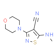 5-(Methylamino)-3-morpholino-4-isothiazolecarbonitrile