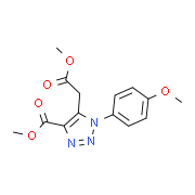 Methyl 5-(2-methoxy-2-oxoethyl)-1-(4-methoxyphenyl)-1H-1,2,3-triazole-4-carboxylate