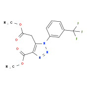 Methyl 5-(2-methoxy-2-oxoethyl)-1-[3-(trifluoromethyl)phenyl]-1H-1,2,3-triazole-4-carboxylate