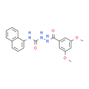 3,​5-​Dimethoxybenzoic Acid 2-​[(1-​naphthalenylamino)​carbonyl]​hydrazide
