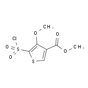 3-Methoxy-4-(methoxycarbonyl)thiophene-2-sulfonyl chloride