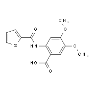 4,5-Dimethoxy-2-[(thiophene-2-carbonyl)-amino]-benzoic acid