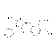 (5E)-5-(2,3-Dimethoxybenzylidene)-2-mercapto-3-phenyl-3,5-dihydro-4H-imidazol-4-one