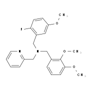 (2,3-Dimethoxy-benzyl)-(2-fluoro-5-methoxy-benzyl)-pyridin-2-ylmethyl-amine