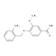 3-Methoxy-4-[(2-methylbenzyl)oxy]benzoic acid