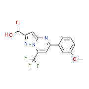 5-(3-Methoxyphenyl)-7-(trifluoromethyl)pyrazolo-[1,5-a]pyrimidine-2-carboxylic acid