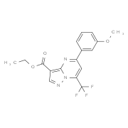 Ethyl 5-(3-methoxyphenyl)-7-(trifluoromethyl)-pyrazolo[1,5-a]pyrimidine-3-carboxylate