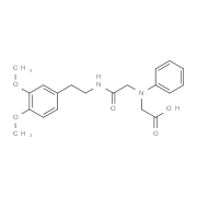 [(2-{[2-(3,4-Dimethoxyphenyl)ethyl]amino}-2-oxoethyl)(phenyl)amino]acetic acid
