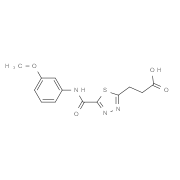 3-(5-{[(3-Methoxyphenyl)amino]carbonyl}-1,3,4-thiadiazol-2-yl)propanoic acid