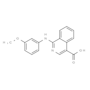 1-[(3-Methoxyphenyl)amino]isoquinoline-4-carboxylic acid