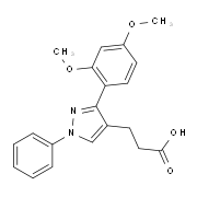 3-[3-(2,4-Dimethoxyphenyl)-1-phenyl-1H-pyrazol-4-yl]propanoic acid