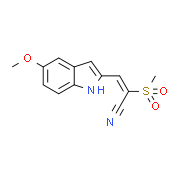 3-(5-Methoxy-1H-indol-2-yl)-2-(methylsulfonyl)acrylonitrile