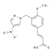 (2E)-3-{4-Methoxy-3-[(4-nitro-1H-pyrazol-1-yl)-methyl]phenyl}acrylic acid