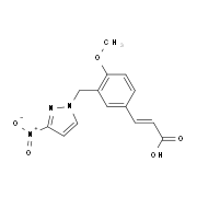 (2E)-3-{4-Methoxy-3-[(3-nitro-1H-pyrazol-1-yl)-methyl]phenyl}acrylic acid